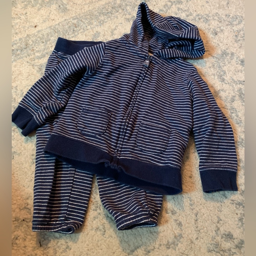 Carters striped 2 piece set